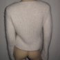 Furry Fuzzy Soft Off White 70% Angora Sweater Top M Med