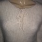 Furry Fuzzy Soft Off White 70% Angora Sweater Top M Med