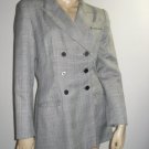 Walter Black and White Plaid Long Blazer Jacket 10 M