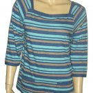 Womens MARC JACOBS Cotton Striped top shirt Sz LARGE