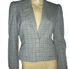 $1295 Christian Dior Pearl Snap Leather Patch Blazer 8