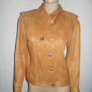 $2175 John Galliano Unique Textured Gold Jacket 6 S 40