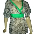 $140 Fei Anthropologie Bold Print Tunic Top Shirt 4 S