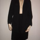 St. John Basics Santana Knit Black Skirt Suit Set 4 S
