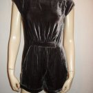 NWT $238 Brown Velvet BCBG Max Azria Jumpsuit XS 0/2