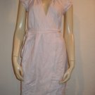 $425 Diane von Furstenberg Lilac Wrap Linen Dress 2 XS