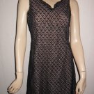 Alice & Trixie Nude Lace Overlay Black Dress 8 M Med