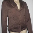 $340 Hache Italy Brown Fitted Light Blazer Jacket 44
