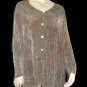 Vikki Vi California Slinky Brown Cardigan Sweater 2X