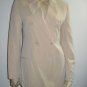 MaxMara Max Mara Beige Rayon Wool Blazer Jacket 6 Small