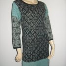 Unique Print KENZO Paris Long Sleeved Knit Dress S Sm