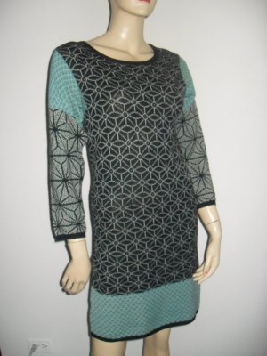 Unique Print KENZO Paris Long Sleeved Knit Dress S Sm