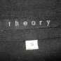 Theory Classic Button Down Charcoal Gray Shirt S Small