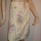 NWT Tommy Bahama Silk Linen Floral Skirt 4 S Small