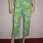 Lilly Pulitzer Patterned Cropped Capri Pants 6 Small