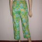 Lilly Pulitzer Patterned Cropped Capri Pants 6 Small
