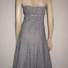 Gorgeous Gianni Bini Blue Eyelet Raw Edge Dress 4 Sm S