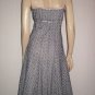 Gorgeous Gianni Bini Blue Eyelet Raw Edge Dress 4 Sm S