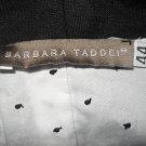 $370 Barbara Taddei Linen Black Lace Jacket 44 8 M