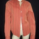 Left of Center Anthropologie Orange Button Down Shirt M