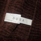 DOSA Brown Viscose Nylon Textured Shirt Top 1 S Small