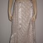 NWT Bell Anthropologie Raw Beige Linen Silk Skirt L