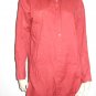 Eileen Fisher Extra Long Orange/Red Shirt Top M Medium