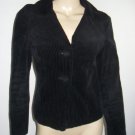Elevenses Anthropologie Black Corded Blazer Jacket 6 S