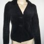 Elevenses Anthropologie Black Corded Blazer Jacket 6 S