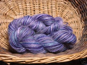yarn mix combo blend mix  angora alpaca silk purple