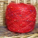 njy balled yarn angora mohair xmas red fun 2