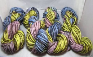 SALE hand dyed huge lot yarn merino wool mohair bulky