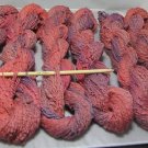 SALE hand dyed huge lot yarn softball cotton berry