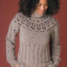 yarn mix combo mohair plus size crochet pullover KIT
