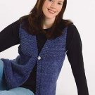 yarn mix combo mohair plus size vest pattern KIT