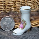 limoges france miniature boot floral porcelain