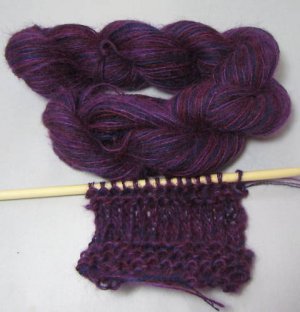 sale combo yarn  LTD ED mohair alpaca navy purple