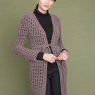 yarn mix combo mohair plus size long jacket crochet kit