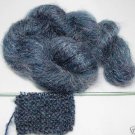combo mix blend yarn NJY overdyed mohair teal blue