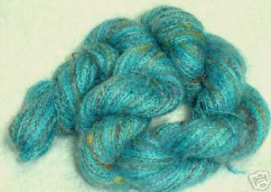 yarn combo mix blend sale mohair teal rainbows NEW