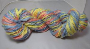 hand dyed soft yarn bulky wool bright novelty fun