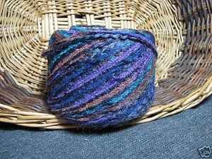 njy balled combo mix yarn wow mohair purple teal fun