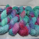 hand dyed huge lot yarn mohair alpaca silk loopy circus