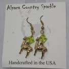 njy alpaca not llama dangle bead earrings pierced #16