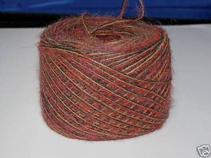 njy balled combo mix yarn alpaca mohair rust woods