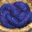 sale combo mix blend yarn mohair wool SEQUINS blue