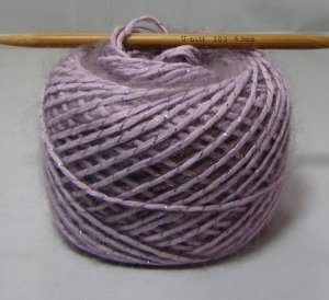 njy balled combo mix yarn mohair angora ribboned lilacs
