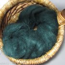 njy 4 ounces 100% alpaca forest green roving hand dyed