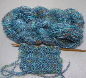 njy balled combo mix yarn silk mohair teal wonders blue
