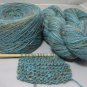 njy  yarn combo mix blend mohair teal funshine sunshine